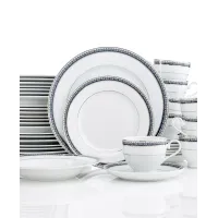 Platinum Crown Cobalt 40 Pc. Dinnerware Set Platinum Crown Cobalt 40 Pc. Dinnerware Set